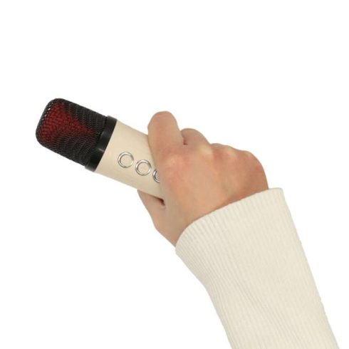 USB Bluetooth karaoke hangszóró, krém