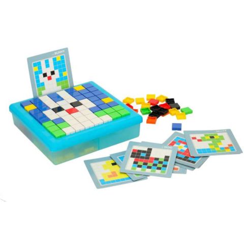 Kreatív logikai puzzle, kockák, mozaik puzzle, 175 darab