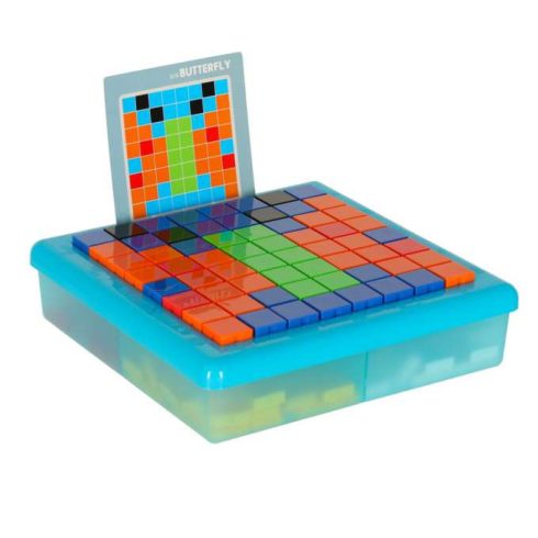 Kreatív logikai puzzle, kockák, mozaik puzzle, 175 darab
