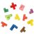 Színes Montessori oktatási fa puzzle blokkok