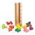 Színes Montessori oktatási fa puzzle blokkok