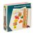 Színes Montessori oktatási fa puzzle blokkok