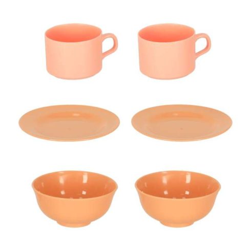 Mosogató konyhai mosogató valódi vízzel, tartozékokkal, rózsaszín, 15 db.