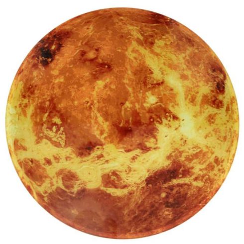 Planet Mars falióra LED kijelzővel, 32 cm, narancssárga
