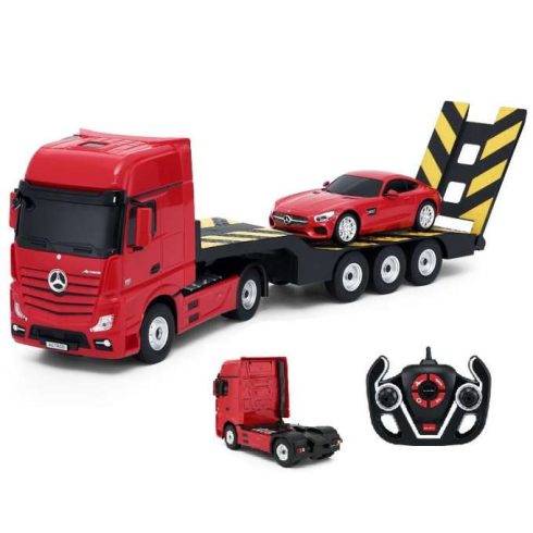 Távirányítós autó Rastar 74920 Mercedes-Benz Actros 1:26 piros