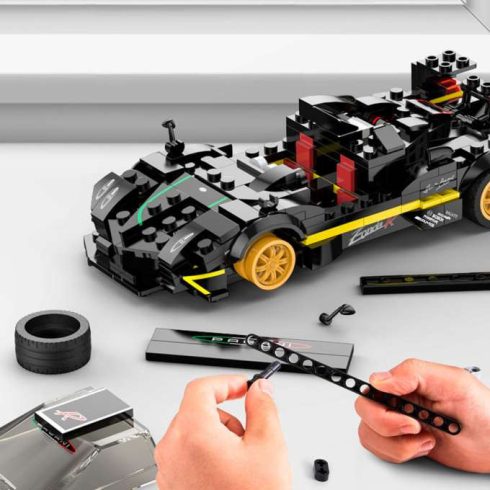 autó Pagani Zonda R 1:28 blokkok 387 darobos építőkockák