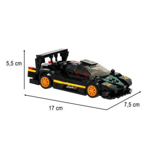 autó Pagani Zonda R 1:28 blokkok 387 darobos építőkockák