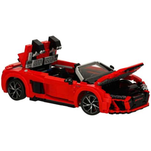 Rastar 93800 autó AUDI R8 Spyder 1:14 blokkok 1440 darabos építőkockák