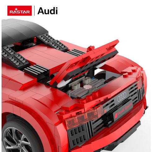 Rastar 93800 autó AUDI R8 Spyder 1:14 építő blokkok 1440 db 33cm
