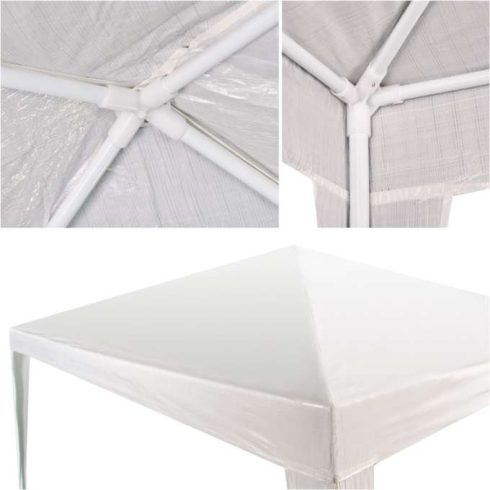 Kerti pavilon, partisátor, kereskedelmi, pavilon, fehér, 3 x 3 m