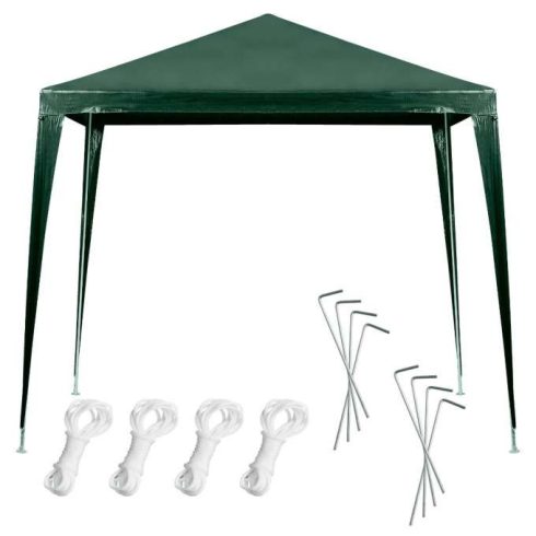 Kerti pavilon, partisátor, kereskedelmi, pavilon, zöld, 2,5 x 2,5 m