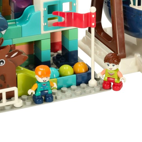 Építőblokkok labdapálya 121 db. Bibi-fogadó