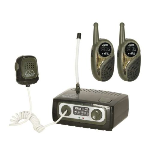 Walkie Talkie rövidhullámú szett kapcsolótáblával gyerekeknek, khaki