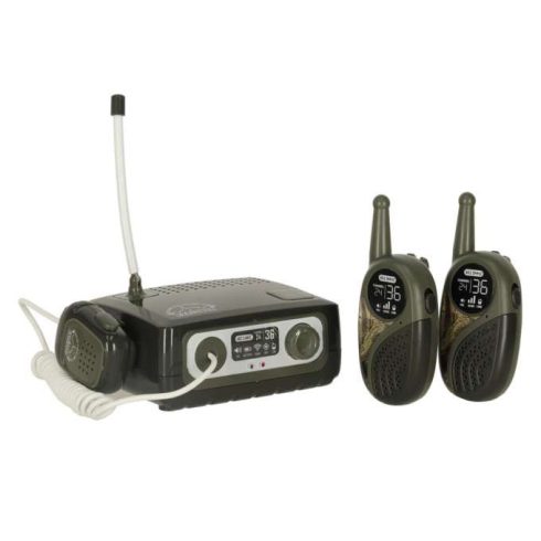 Walkie Talkie rövidhullámú szett kapcsolótáblával gyerekeknek, khaki