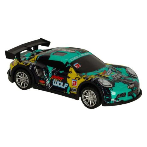 Kék és zöld sport RC autó