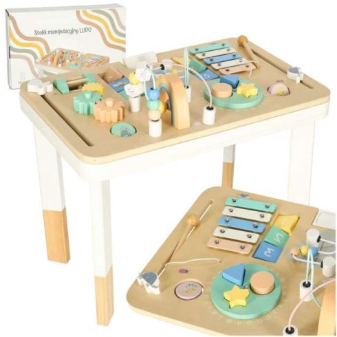 Montessori pasztell manipulációs asztal