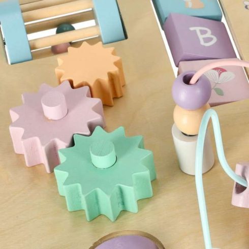 Montessori pasztell manipulációs asztal
