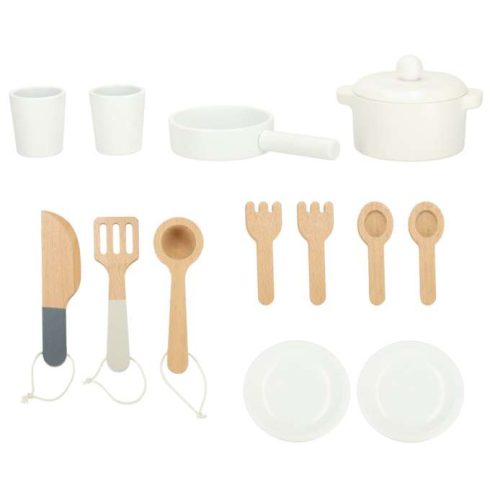 Fából készült gyerekkonyha LULILO FLORA rózsaszín