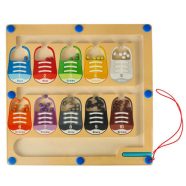   Montessori Oktató Mágnestábla Válogatás Tanuló Színek Cipő 30 X 30 Cm