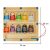 Montessori Oktató Mágnestábla Válogatás Tanuló Színek Cipő 30 X 30 Cm