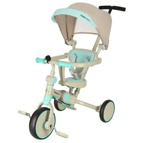 Trike Fix V4 Tricikli, Kék És Szürke, Napellenzővel