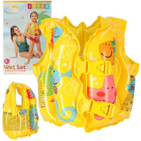 INTEX 59661 Felfújható mentőmellény kapok úszáshoz 3-5 éves gyermekeknek 18-23 kg