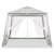 Sátor kerti parti pavilon kereskedelmi pavilon fehér 2,4x2,4m
