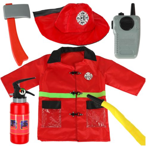Karneváli Ruha Álruhás Tűzoltó Jelmez Walkie-talkie 3-8 Év