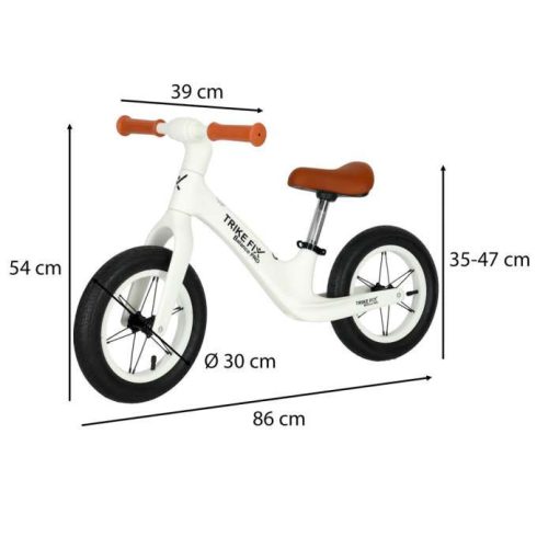Trike Fix Balance Pro Egyensúlykerékpár Futóbicikli Fehér