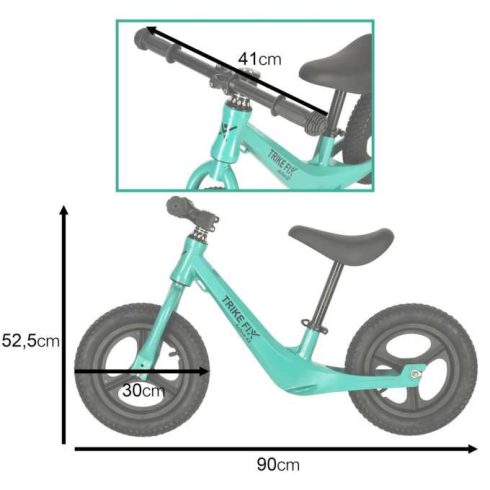 Trike Fix Active X2 Egyensúlykerékpár, Zöld Futóbicikli