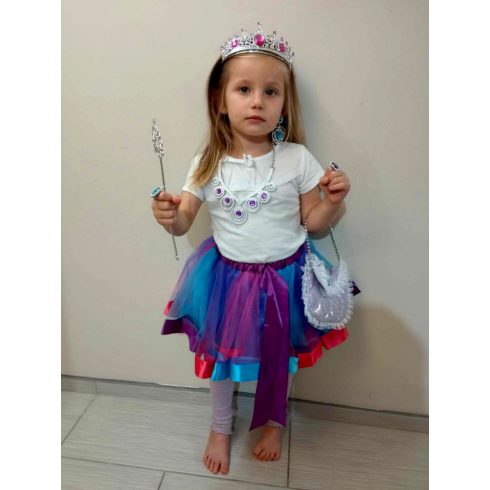 Farsangi Jelmez Ruha Királynő Hercegnő Koronás Pénztárca 9 Darab