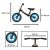 Trike Fix Balance Egyensúlykerékpár Kék Futóbicikli