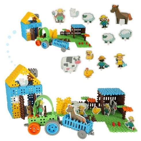 Marioinex Építőelemek Lengyel Mini Gofri Farmer Buborékfólia 185 Elem