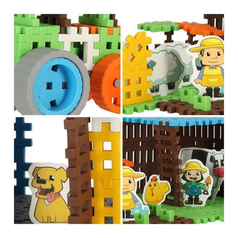 Marioinex Építőelemek Lengyel Mini Gofri Farmer Buborékfólia 185 Elem