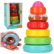   Piramis Torony Oktatási Színes Montessori Érzékszervi Puzzle