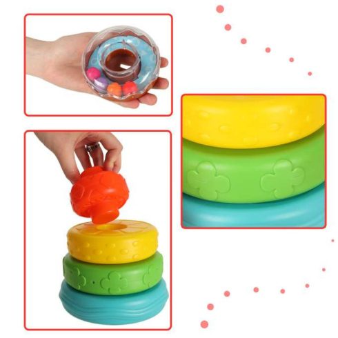 Piramis Torony Oktatási Színes Montessori Érzékszervi Puzzle