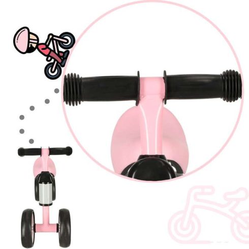 Trike Fix Tiny Négykerekű Futóbicikli, Rózsaszín