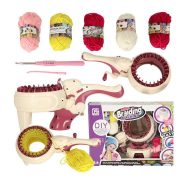   Gyerek Kötőszövőgép Cérna Diy Készlet + Kiegészítők