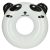 Úszógyűrű, felfújható gyűrű, strandgyűrű, panda, 80 cm, max 60 kg