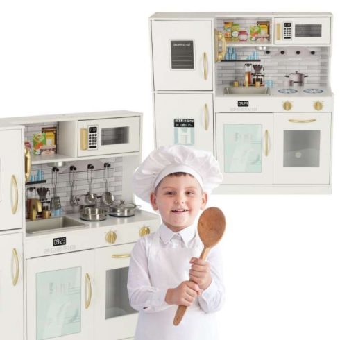 Fából Készült Gyerek Konyha Hűtőszekrénnyel