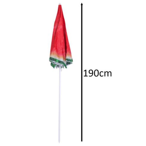 Kerti napernyő, állítható és összecsukható, 150 cm-es görögdinnye UV-szűrővel
