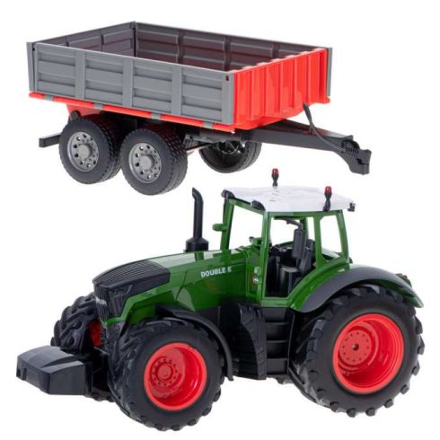 Rc Traktor 2.4g 4ch Pótkocsival 1:16 Kürt