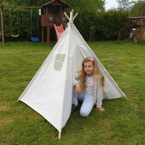 Indiai Házi Sátor Gyerekeknek Tipi Wigwam 135cm