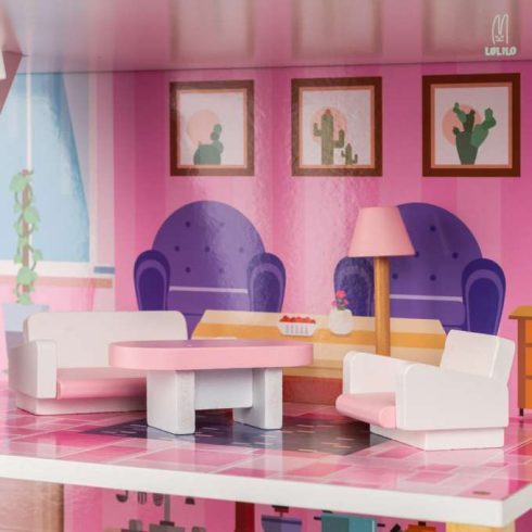 Fa Babaház Lulilo Tulipo 70cm