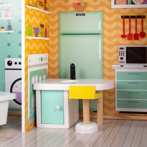 Fa Babaház + Pasztell Bútor 117cm 