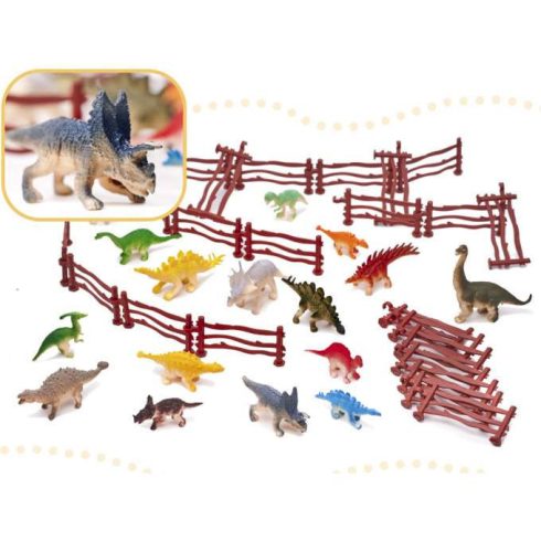 Állatfigurák Dinoszauruszok + Kiegészítők 83 Elem
