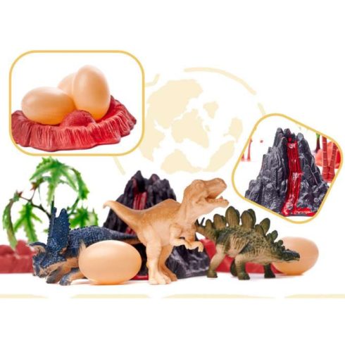 Állatfigurák Dinoszauruszok + Kiegészítők 83 Elem