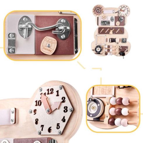 Fa Montessori Készségfejlesztő Kreatív Rejtvény Játék2