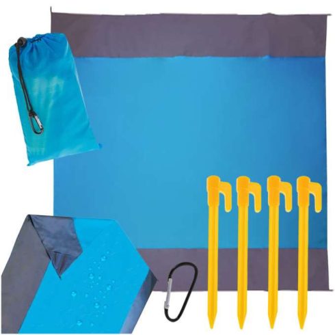 Strandszőnyeg piknik vízálló nagy kempingtakaró piknik kempingtakaróhoz XXL 210 X 200 cm