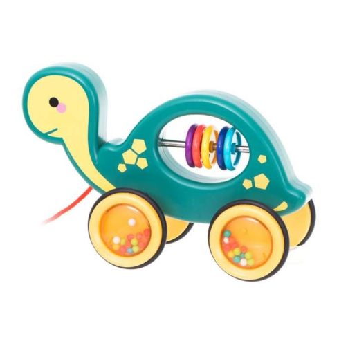 Teknős Játék Gyerekeknek Egy Zsinórra Húzható Mobil Csörgő